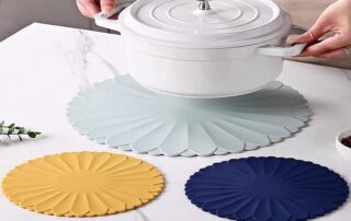 Silicone Insulation Pad Thickened Sunflower Silicone Insulation Pad Stackable Soup Bowl Mat