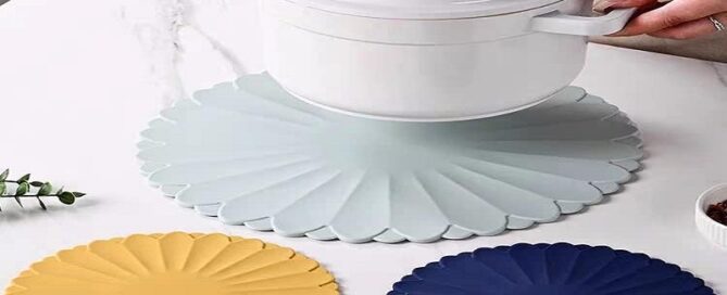 Silicone Insulation Pad Thickened Sunflower Silicone Insulation Pad Stackable Soup Bowl Mat