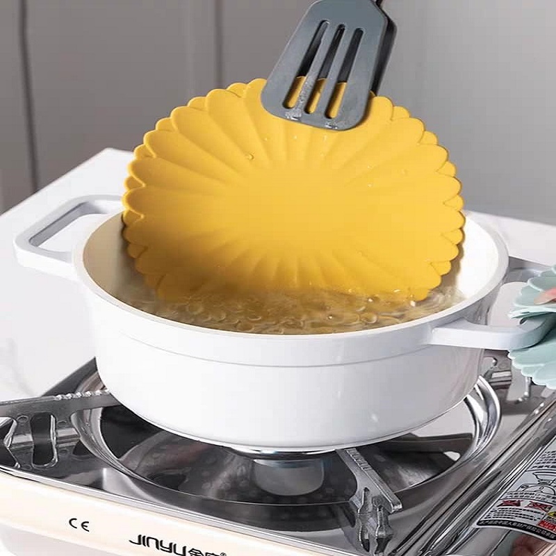 Silicone Insulation Pad Thickened Sunflower Silicone Insulation Pad Stackable Soup Bowl Mat