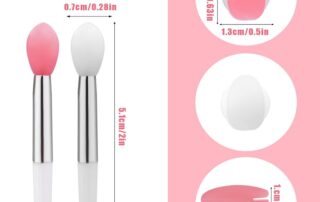 Silicone Lip Brushes Reusable Lip Applicators Silicone for Lip Gloss and Balm Eyeshadow