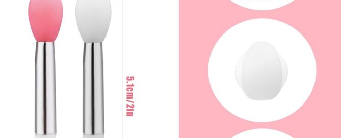 Silicone Lip Brushes Reusable Lip Applicators Silicone for Lip Gloss and Balm Eyeshadow