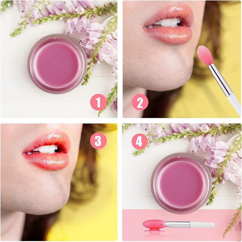 Silicone Lip Brushes Reusable Lip Applicators Silicone for Lip Gloss and Balm Eyeshadow