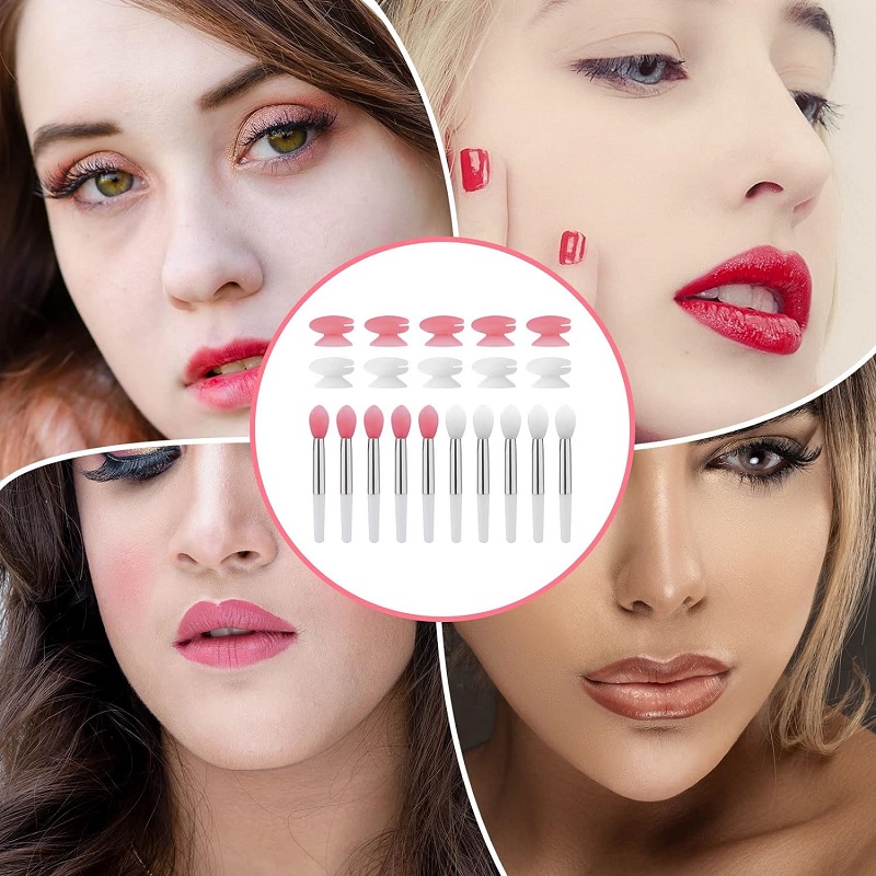 Silicone Lip Brushes Reusable Lip Applicators Silicone for Lip Gloss and Balm Eyeshadow