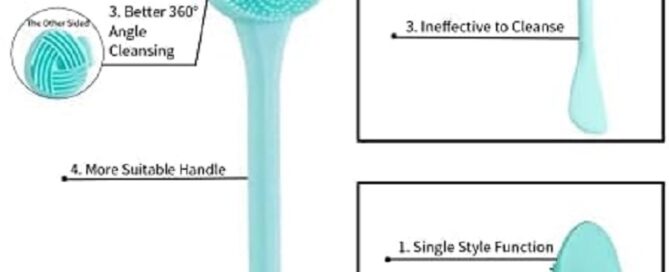 Silicone Manual Facial Cleansing Brush All-in-One Makeup Cleanser Exfoliating Brush