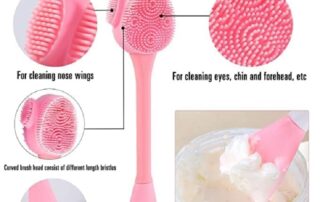 Silicone Manual Facial Cleansing Brush All-in-One Makeup Cleanser Exfoliating Brush