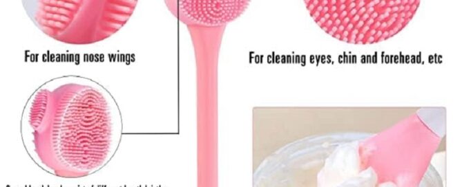 Silicone Manual Facial Cleansing Brush All-in-One Makeup Cleanser Exfoliating Brush