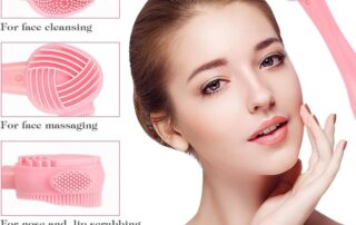 Silicone Manual Facial Cleansing Brush All-in-One Makeup Cleanser Exfoliating Brush
