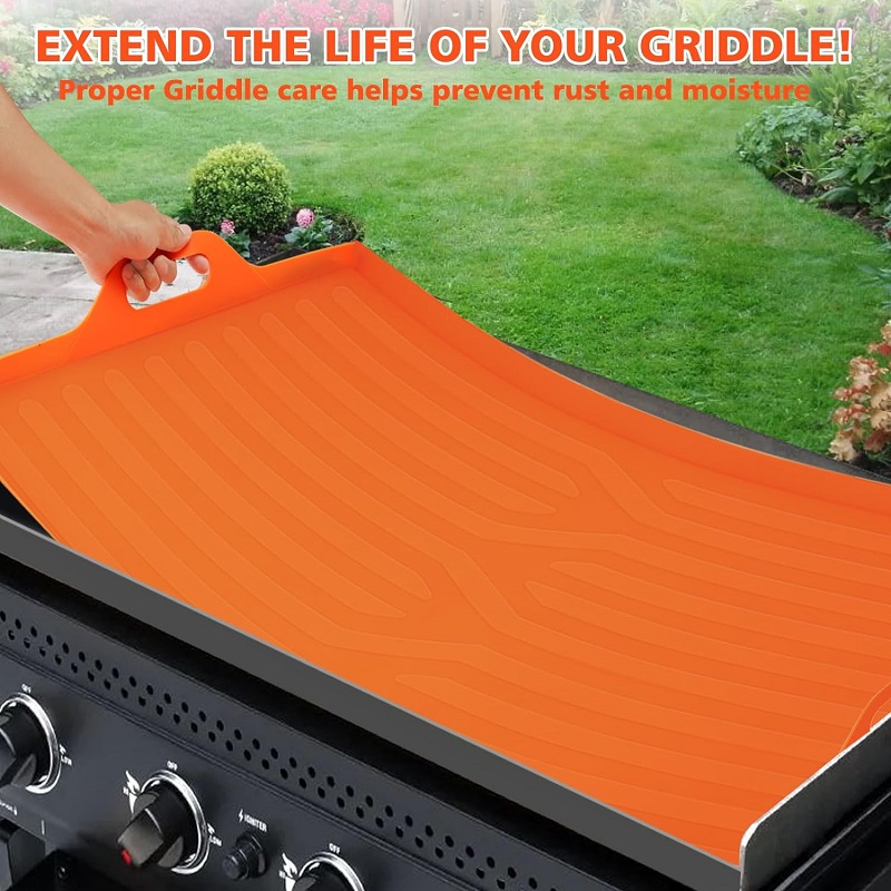 Silicone Mat for 36-inch Griddle Food Grade Silicone Mat with Handles Protects Griddle from Rodents