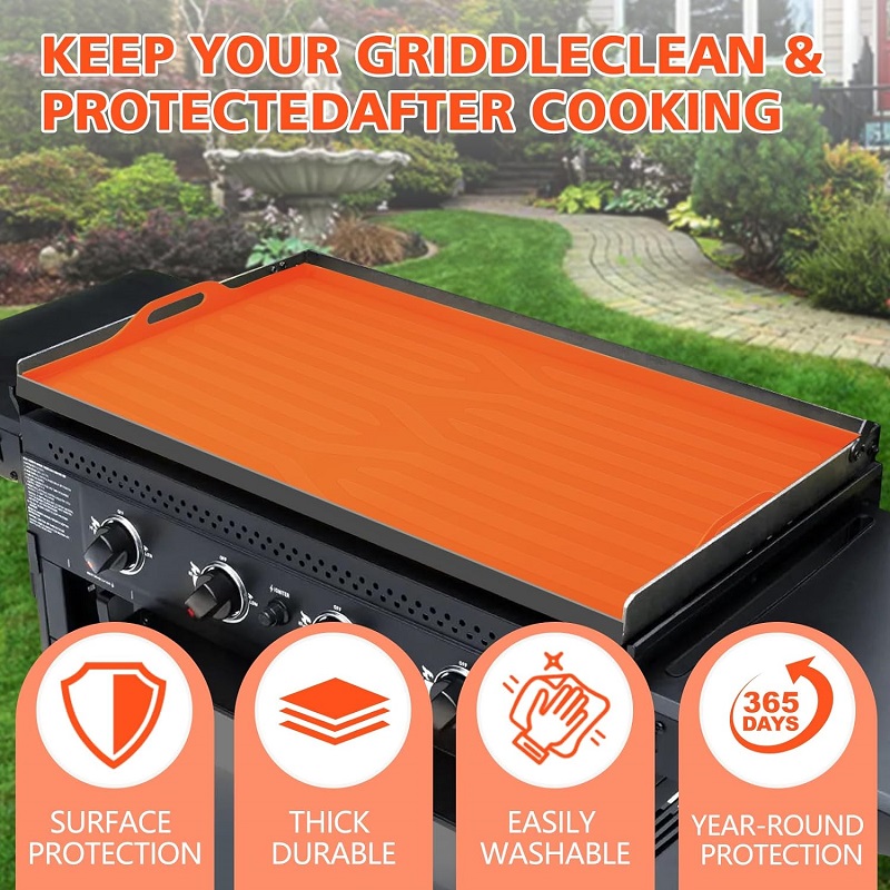 Silicone Mat for 36-inch Griddle Food Grade Silicone Mat with Handles Protects Griddle from Rodents