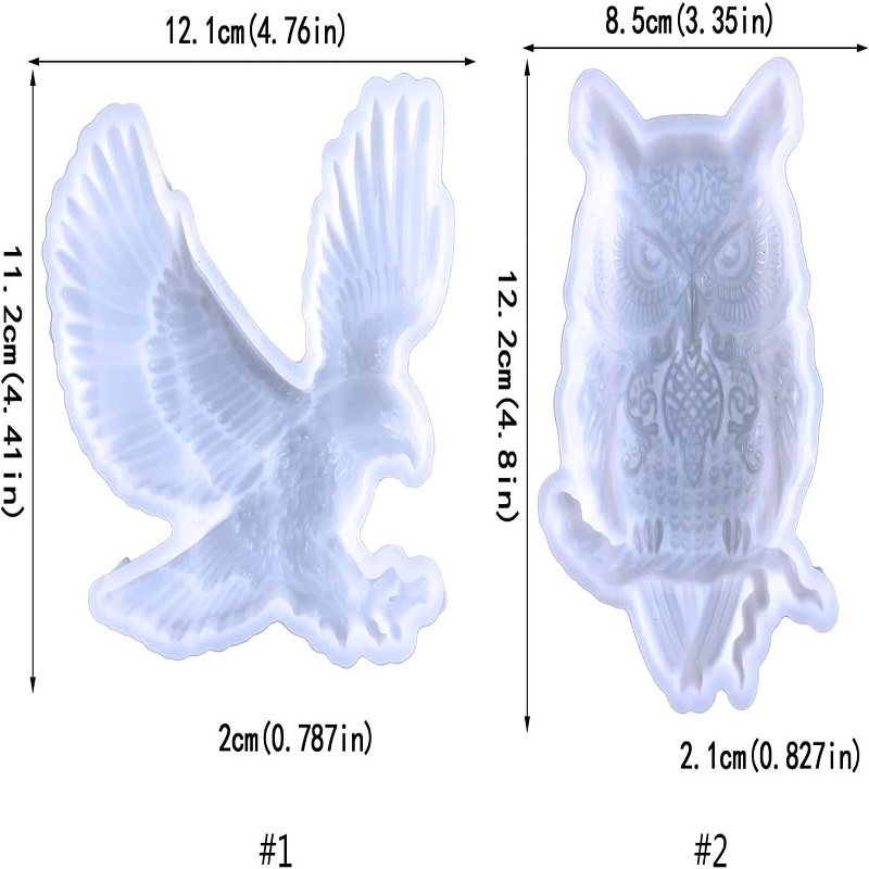 Silicone Mold for Epoxy Resin Casting Animal Resin Mold Epoxy Resin Owl Silicone Mold for Soap