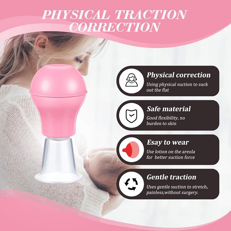 Silicone Nipple Puller Aspirator Nipples Silicone Cups for Mommy Girl