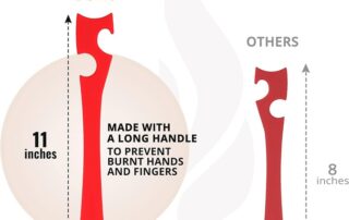 Silicone Oven Rack Push Pull Tool with Longer Handle Ideal for Kitchen Oven Air Fryer Silicone Puller