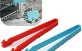 Silicone Oven Rack Push Pull Tool with Pull Clip Prevents Scalding Pull out Hot Racks Safely
