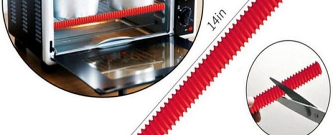Silicone Oven Rack Shields Heat Resistant Silicone Oven Rack Cover 14 Inches Long Oven Rack Edge Protector