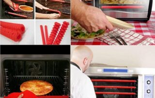 Silicone Oven Rack Shields Heat Resistant Silicone Oven Rack Cover 14 Inches Long Oven Rack Edge Protector
