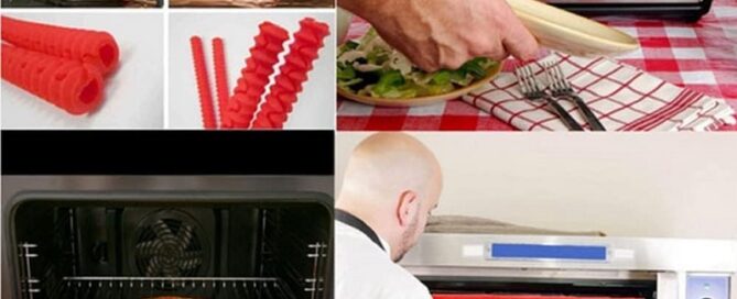 Silicone Oven Rack Shields Heat Resistant Silicone Oven Rack Cover 14 Inches Long Oven Rack Edge Protector