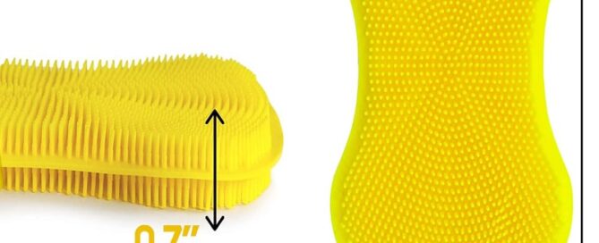 Silicone Sponge Dish Washing Kitchen Scrubber Sponges Kitchen Dish Scrubber Brush