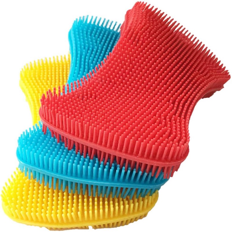 Silicone Sponge Dish Washing Kitchen Scrubber Sponges Kitchen Dish Scrubber Brush