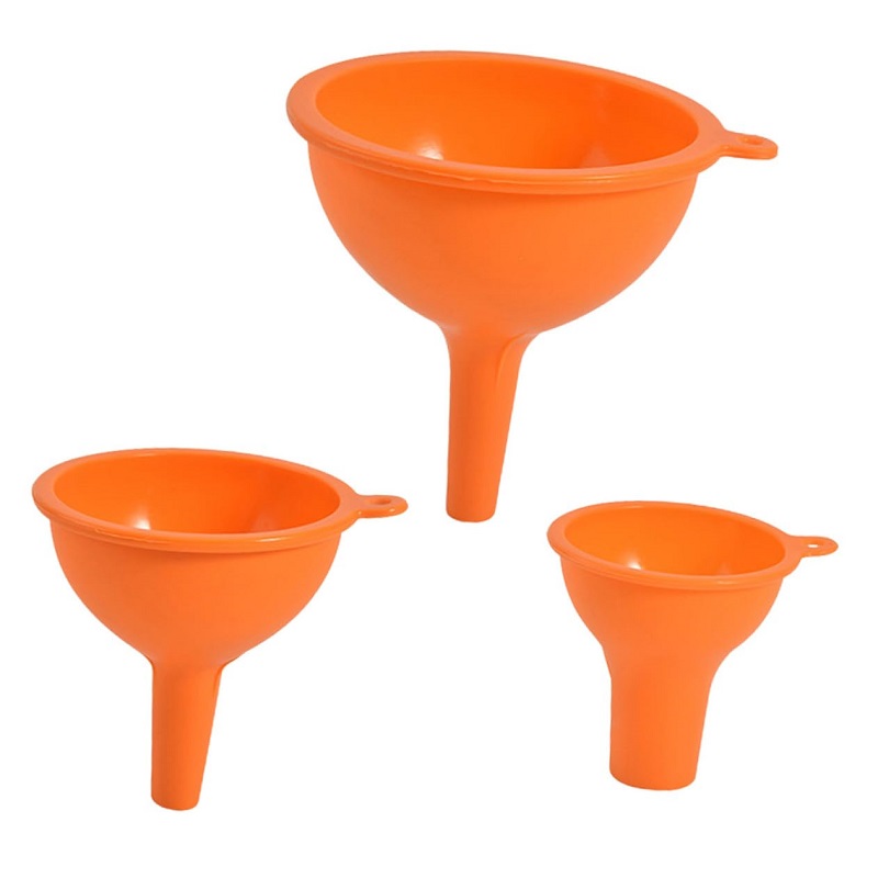 Silicone Strainers Funnel with Handle Spice Powder Funnel Tools Wide-Mouth Filler Cooking Utensils