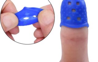 Silicone Thimble Fingertip Grips Paper Sorting Hand Sewing Money Counting Guitar Playing Silicone Needle Puller