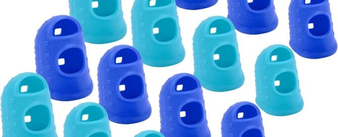 Silicone Thimble Fingertip Grips Paper Sorting Hand Sewing Money Counting Guitar Playing Silicone Needle Puller