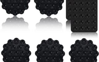 Suction Cup Rubber Sticky Grippy Suction Phone Case Mount Silicone Mirror Shower Phone Holder