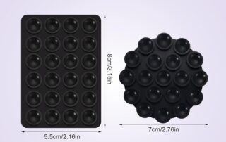 Suction Cup Rubber Sticky Grippy Suction Phone Case Mount Silicone Mirror Shower Phone Holder