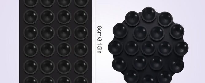 Suction Cup Rubber Sticky Grippy Suction Phone Case Mount Silicone Mirror Shower Phone Holder