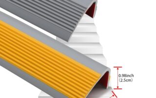 Vinyl Anti-Slip Stair Nosing Non-Slip Staircase Step Flexible Rubber Treads Edge Protector Molding Trim