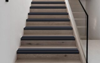Vinyl Anti-Slip Stair Nosing Non-Slip Staircase Step Flexible Rubber Treads Edge Protector Molding Trim