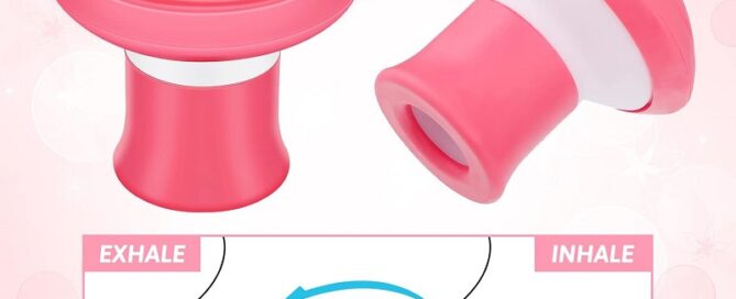 Air Blower Rubber Tip Facial Yoga for Skin Tighten Firm Jaw Double Chin Breathing Exercise Device