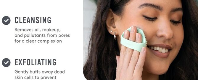 Antimicrobial Silicone Face Scrubber Facial Cleansing Brush Exfoliating Face Brush for Men and Women