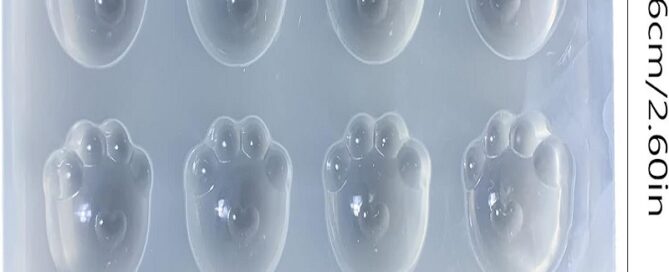 Cat-paw Resin Fillers Silicone Shaker mold Pendant Keychain Epoxy Jewelry Mold Silicone Epoxy Jewelry Molds