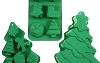 Christmas Silicone Molds Baking Mold for Mini Cakes Snowman Shape Silicone Mold