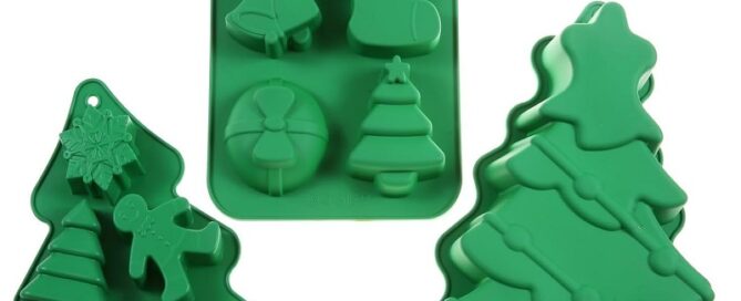 Christmas Silicone Molds Baking Mold for Mini Cakes Snowman Shape Silicone Mold