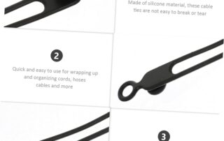 Elasticity Silicone Wire Organizer Ties Straps Earphone Winder Cable Straps Silicone Cord Organizer