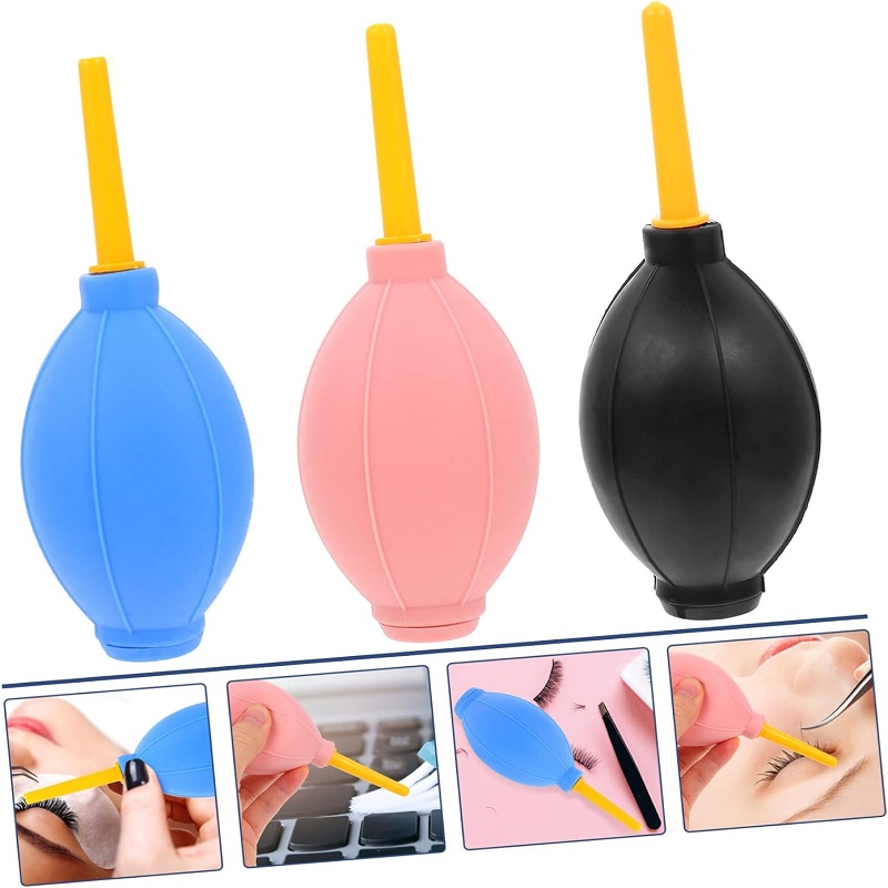 Eyelash Blower Balloon Lash Extension Tip Rubber Bulb Air Pumps Small Hand Held Vacuum Cleaner