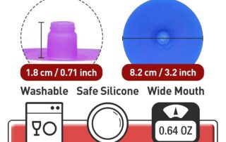 Fermentation Lids Waterless Airlock Caps for Wide Mouth Mason Jars Silicone Fermenter Cover