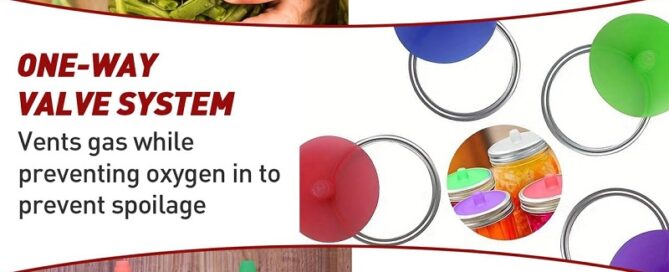 Fermentation Lids Waterless Airlock Caps for Wide Mouth Mason Jars Silicone Fermenter Cover