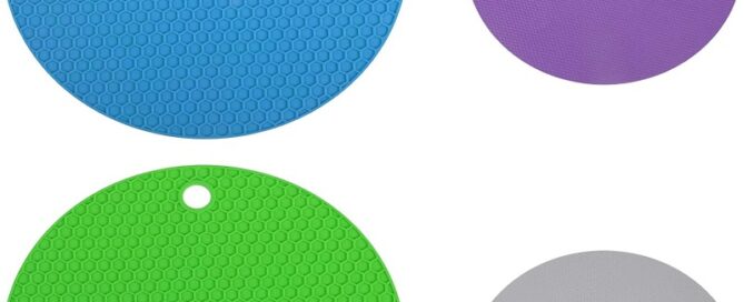 Jar Opener Pads Silicone Rubber Jar Opener Round Honeycomb Jar Lid Remover