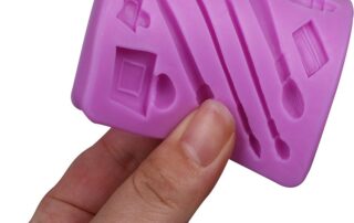 Makeup Chocolate Silicone Molds Lipstick Kiss Fondant Mold for Baking Girl's Birthday Cake Decoration