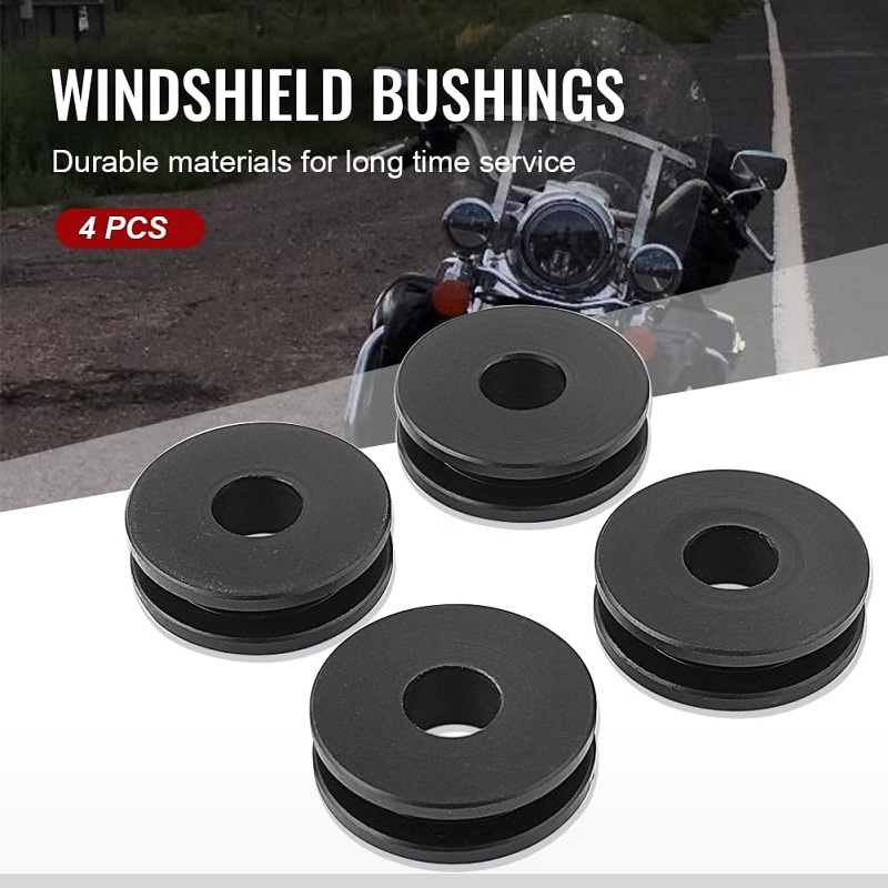 Motorcycle Windshield Bushing Detachable Windscreen Mounting Kit For Harley Windscreen Rubber Tool