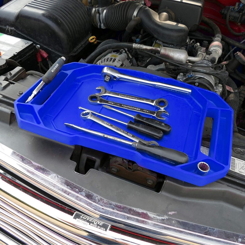 Non-slip flexible Tool Tray Silicone Tool Organizer Storage Holder Silicone Repair Tool