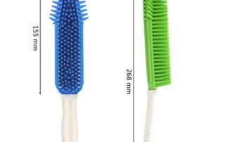 Pet Hair Remove Brush Portable Dogs Cats Hair&Lint Remover Rubber Massage Brush for Furniture