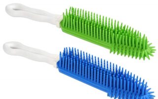 Pet Hair Remove Brush Portable Dogs Cats Hair&Lint Remover Rubber Massage Brush for Furniture