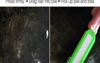 Pet Hair Remove Brush Portable Dogs Cats Hair&Lint Remover Rubber Massage Brush for Furniture