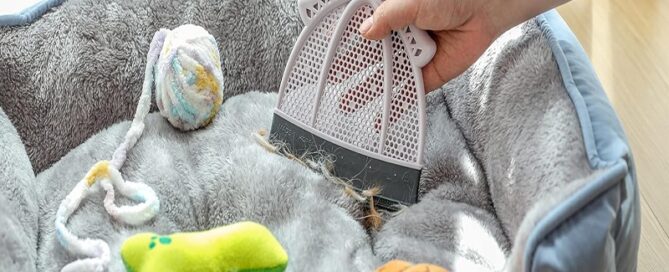 Pet Hair Remover Cleans Lint Dust Human Hair Reusable Silicone Blade Removes Dog and Cat Hair