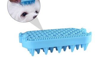 Pet Silicone Cleaner Brush Hollow Shampoo Grooming Removal Comb Dog Shower Hair Remover