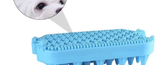 Pet Silicone Cleaner Brush Hollow Shampoo Grooming Removal Comb Dog Shower Hair Remover