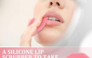 Pink Silicone Lip Scrub Brush Silicone Exfoliating Brush Tool for Women Using A Silicone Smoothing Tool